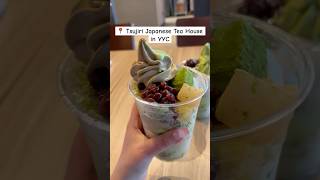 Tsujiri Japanese Tea House in YYC matcha shavedice calgaryfood yycfood japanesedessert cafe [upl. by Lolita]