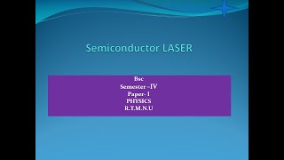 Semiconductor LASER [upl. by Ib]