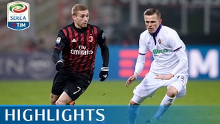 Milan  Fiorentina  21  Highlights  Giornata 25  Serie A TIM 201617 [upl. by Nostets298]