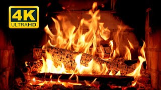 🔥 Cozy Fireplace 4K 12 HOURS Fireplace with Crackling Fire Sounds Crackling Fireplace 4K [upl. by Llertak]