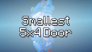 Minecraft Smallest 5x4 Seamless Piston Door w Teo 416 Blocks [upl. by Letnuahs]