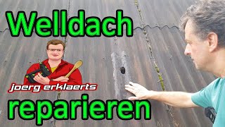 Bitumen Welldach Dachpappe Dach abdichten und instand setzten Tutorial DIY [upl. by Obla]