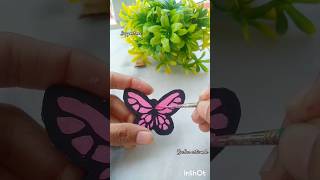 Butterfly keychain with cardboard art keychain shorts [upl. by Teik]