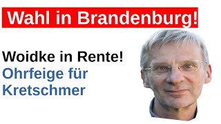 Wahl in Brandenburg Landtagswahl Wahlumfrage Sonntagsfrage Woidke in Rente Kretschmer abgestraft [upl. by Hsetim]