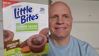 New Entenmanns Lower Sugar Little Bites Chocolate Muffins Review [upl. by Girardo]