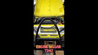 Toyota FJ40 swap engine TD42 shorts [upl. by Cestar]