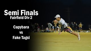 Semi Finals Div 2  Capybara vs Fake Tagxi  Fairfield Wednesday Oztag [upl. by Nelyaw]