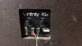 Infinity RSa Two Way Speakers Refoamed [upl. by Icnan]