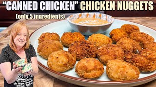 CHICKEN NUGGETS Canned Chicken Recipe Only 5 Ingredients [upl. by Fawcett]