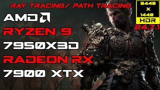 Black Myth Wukong Benchmark Tool RayPath Tracing Ultrawide 3440x1440  RX 7900 XTX  R9 7950X3D [upl. by Norene466]