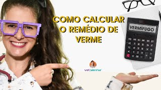 Tutorial como calcular o remédio de verme de forma rápida e prática [upl. by Binette]