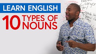 Learn English Grammar 10 Types of Nouns [upl. by Kellyann]