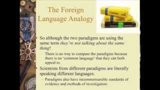 Thomas Kuhn on the Incommensurability of Paradigms Lecture 8 Part 1 of 3 [upl. by Anigal]