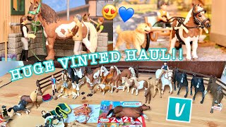 SCHLEICH UNBOXING  HUGE VINTED HAUL PT 1  SCHLEICH PONIES [upl. by Ordnagela]