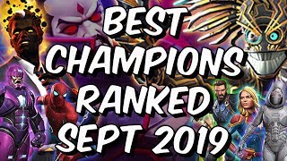 Best Champions Ranked September 2019  Seatins Tier List  Marvel Contest of Champions [upl. by Raymond]