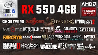 RX 550 4GB Test in 31 Games in 2022 😎 [upl. by Ruddy]