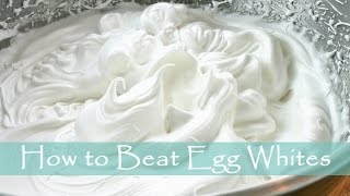 How to Beat Egg Whites 如何打發蛋白霜 [upl. by Fransisco]