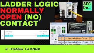 Ladder Logic Normally Open NO Contact  3 Things to Know [upl. by Aivatnohs]