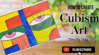 How To Draw Cubism ArtEasy Abstract Painting Tutorial Step By StepPablo Picasso Art For Beginners [upl. by Laden]