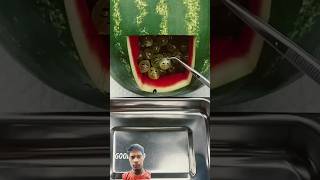 pradeep  Watermelon surgery 44 in 1goodland Fruitsurgery doodles sausagetrendingshorts [upl. by Yenhpad]