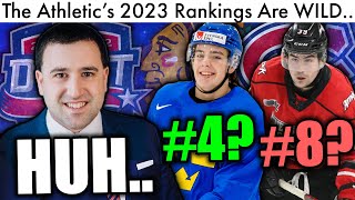 The Athletics Consensus 2023 NHL Draft Rankings Are WILD Bedard Top Prospect Trade RumorsNews [upl. by Lewej264]