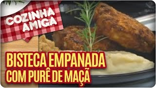 Receita Bisteca Empanada  Cozinha Amiga [upl. by Jammin]