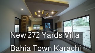 Brand new 272 yards Villa Precinct 1 Bahria Town Karachi Pakistan [upl. by Aicenert295]