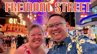 Downtown Las Vegas  Fremont Street Experience Walking Tour [upl. by Aivekahs]