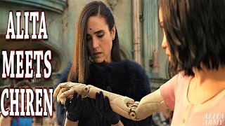 Alita Rosa Salazar meets Chiren Jennifer Connelly  Alita Battle Angel Original Movie Clip 4k [upl. by Noteek]