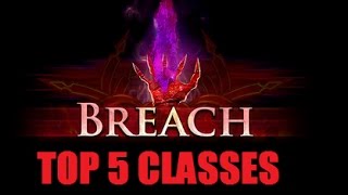 PoE 25 TOP 5 Class Selecton amp Breach League Preparation [upl. by Arted366]