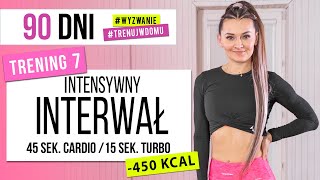 Wyzwanie 90 DNI  TRENING 7 Intensywnie spalający INTERWAŁ  Monika Kołakowska [upl. by Aleet867]