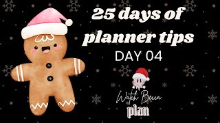 25 days of planner tips 2024  planner tip day 4 [upl. by Allenaj449]