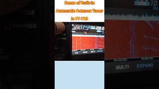 Demo of Builtin Automatic Antenna Tuner in FT710 [upl. by Peatroy824]