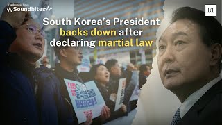 South Koreas President Yoon backs down after declaring martial law [upl. by Harutak]