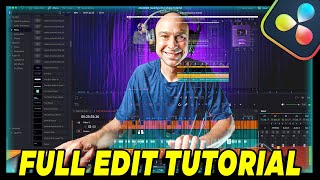 Complete Guide To Editing In Davinci Resolve 19  Watch Me Edit A Video From Start To Finish [upl. by Aivatnuhs]