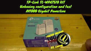 Tutorial configurazione e test Unpacking how to setuptest Powerline adapter TP Link TL WPA7510 Kit [upl. by Phillipp]