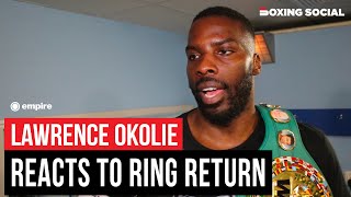 Lawrence Okolie REACTS To 1st Round Lukasz Rozanski KO HONEST On Potential Dillian Whyte Fight [upl. by Ubald]