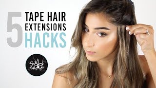 Tape Hair Extensions Hacks for Perfect Blending  ZALA Hair Extensions [upl. by Tamiko]