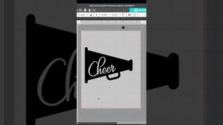 Designing a megaphone with cheer cut into it silhouette studio silhouettecameo diy homecomingmums [upl. by Demodena]