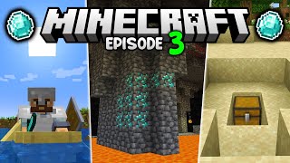 The Minecraft DIAMONDS amp LOOT hunt  Lets Play Minecraft Survival Ep3 [upl. by Hallett757]