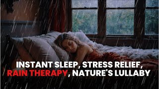 Heavy Rain on Tin Roof and Windows with Thunder Sounds  99 Sleep Relaxation Study Meditation [upl. by Orin]