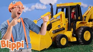 Blippi Learns How to Count to Ten With Backhoes  Blippi  Learn With Blippi  Funny Videos amp Songs [upl. by Aneed]