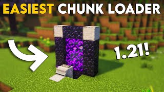 Minecraft Chunk Loader 121  Easiest Chunk Loader In Minecraft [upl. by Minna994]