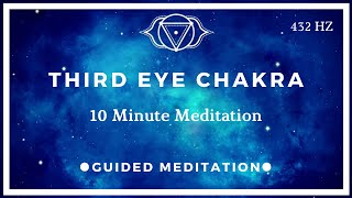 10 Minute Third Eye Chakra Meditation [upl. by Getter200]