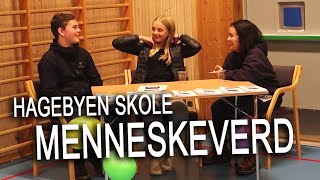 Menneskeverd messe på Hagebyen Skole  Irene rundtomkring Harstad Tidende [upl. by Nosral]