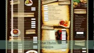 Como crear un buen menu de Restaurant [upl. by Kulda3]