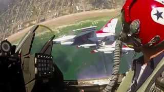 Fly Amongst The Solo Thunder  USAF Thunderbirds [upl. by Lav]