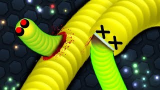 Slitherio BEST TROLLING MOMENTS OF ALL TIME Epic Slitherio Troll Snake Gameplay [upl. by Dnalro]