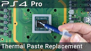 PS4 Pro how to take apart clean fan and replace thermal paste [upl. by Mayram]