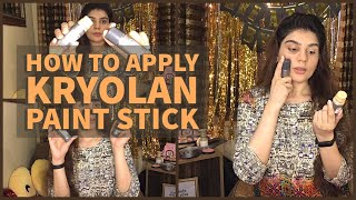 How to Apply KRYOLAN Paint Stick  Kryolan tv Paint Stick Review  Party Makeup with Kryolan 😍 [upl. by Fullerton]